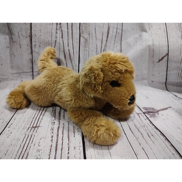 Golden retriever yellow lab puppy stuffed animal plush toy realistic - Picture 1 of 5